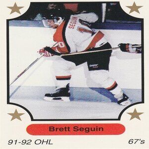 Brett Seguin - 1991 7th Inning Sketch "Tomorrow's Stars Today" Hockey Card